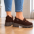 Brązowe loafers na grubej podeszwie.png