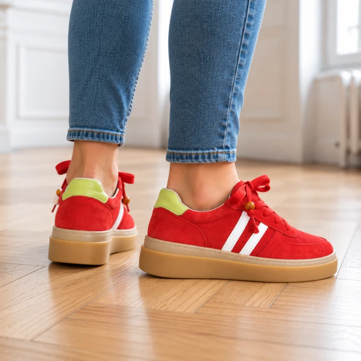 Czerwone sneakersy na drewnianej podłodze (1).png